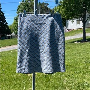 Blue Plaid Women's Skirt